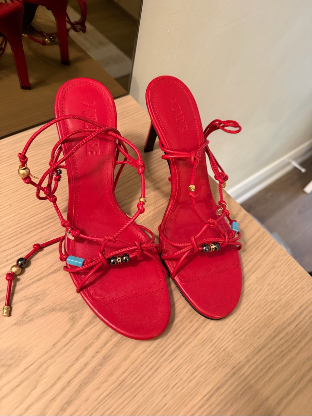 Zadig & Voltaire Red Alana Sandals